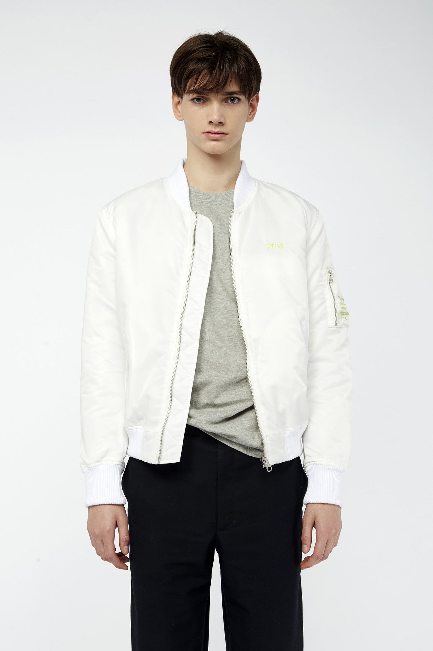 MEN FLIGHT BOMBER - WHITE