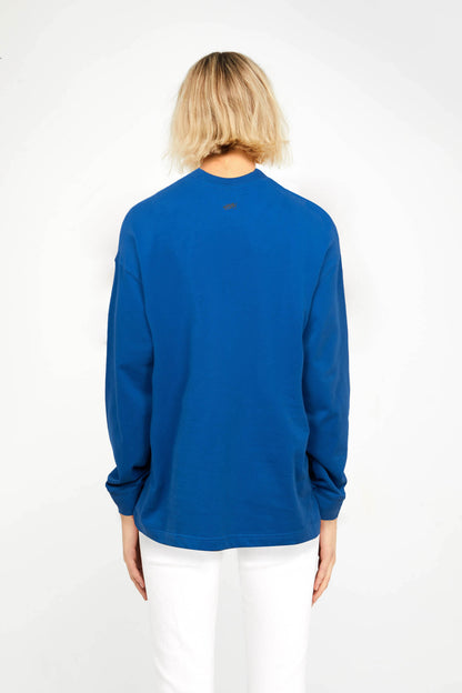 WOMEN TONAL LONG SLEEVE T-SHIRT - BLUE