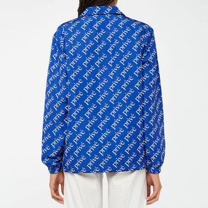 WOMEN WALL COACH JACKET - BLUE